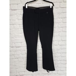 Vintage Schoeller Black Ski Snowboard Pants Boot Leg Stirrups Sz 34 Regular